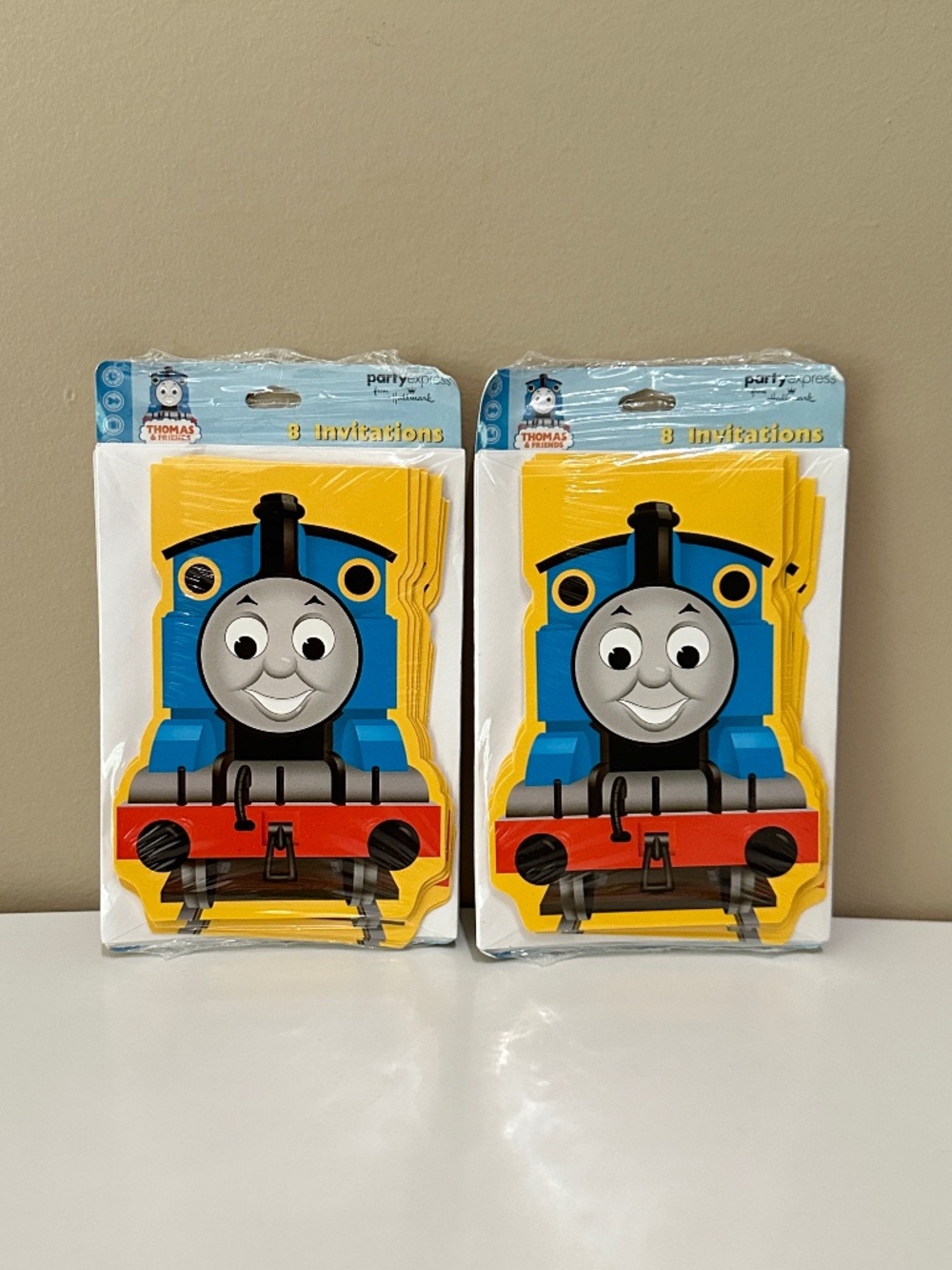 Vintage Hallmark 2006 Thomas & Friends Sealed Party Invitation Card 2 packs @8